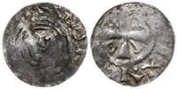 denar biskupi anonimowy XI w., Aw: Głowa brodate