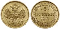 5 rubli 1872 СПБ HI, Petersburg, złoto 6.50 g, d