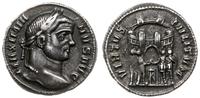 argenteus ok. 294, Trewir, Aw: Popiersie cesarza