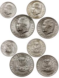 zestaw: 5, 10, 20 i 50 centimes 1975, Paryż, KM 