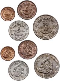 zestaw: 1 centavo 1957, 2, 5 i 10 centavos 1956,