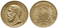 20 marek 1872 G, Karlsruhe, złoto 7.91 g, AKS 14