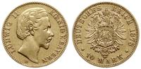 10 marek 1878 D, Monachium, złoto 3.91 g, AKS 19