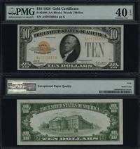 10 dolarów 1928, seria A47975683A, podpisy Woods