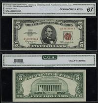 5 dolarów 1963, seria A49928894A, podpisy Granah