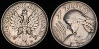 1 złoty 1925, Warszawa, Dziewczyna z Kłosami, Pa
