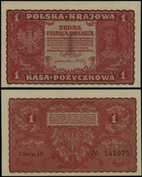 1 marka polska 23.08.1919, seria I-JS 141075, pi