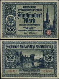 Wolne Miasto Gdańsk 1920-1939, 500 marek, 31.10.1922
