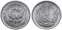 1 złoty 1965, Warszawa, aluminium, wyśmienite, P