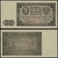 2 złote 1.07.1948, seria L, numeracja 9880582, n