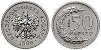 Polska, 50 groszy, 1990