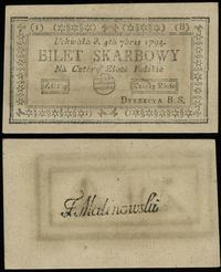 4 złote polskie 4.09.1794, seria I B, piękne, Lu