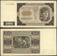 500 złotych 1.07.1948, seria AK 1828969, minimal