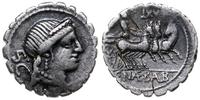 denar 79 pne, Rzym, Ae: Głowa Wenus w diademie w