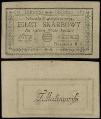 4 złote polskie 4.09.1794, seria 1-Y, Lucow 43y 