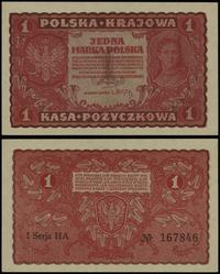 1 marka polska 23.08.1919, I Serja HA, Nr 167846