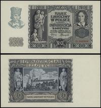 20 złotych  1.03.1940, seria G, numeracja 349265