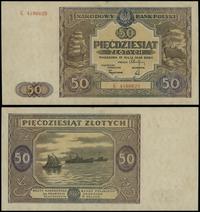 50 złotych 15.05.1946, seria K, numeracja 418662