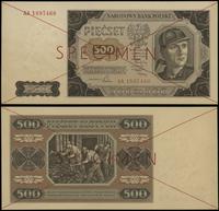 500 złotych 1.07.1948, seria AA, numeracja 18974