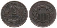 2 centy 1864 , Filadelfia, mimo dość dużego nakł