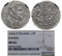 ort 1624, Gdańsk, data przebita z roku 1623, pię
