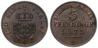 Niemcy, 3 fenigi, 1873/B