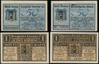 zestaw bonów, 50 halerzy 1.06.1919 oraz 1 korona