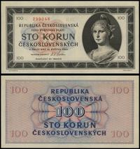 100 koron 16.04.1945, seria B01 299048, piękne, 