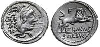denar 105 pne, Rzym, Aw: Głowa Junony Sospity na