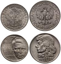 Polska, zestaw: 10 złotych 1966 Tadeusz Kościuszko i 10 złotych 1967 Maria Skłodowska-Curie /głowa na wprost/