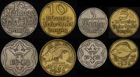 5, 10 fenigów z lat 1923 i 1932, komplet 4 monet