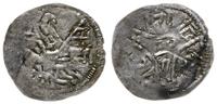 denar po 1166, Książę na koniu w prawo z proporc