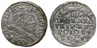 trojak 1597, Wschowa, szeroka głowa króla, prost