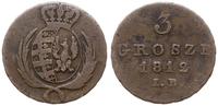3 grosze 1812 IB, Warszawa, Iger KW.12.1.a, Kahn