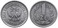 1 złoty 1966, Warszawa, piękne, Parchimowicz 213