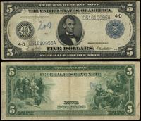 5 dolarów 1914, seria D 51610955 A, podpisy Whit