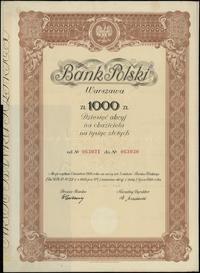 Polska, 10 akcji po 100 złotych = 1.000 złotych, 1.04.1934