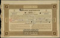 Polska, 4 1/2 % list zastawny na 100 złotych w złocie, 18.04.1929