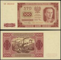 100 złotych 1.07.1948, seria GU, numeracja 16240