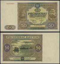 50 złotych 15.05.1946, seria B, numeracja 270405