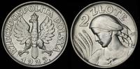 2 złote 1925 z kropką, Londyn, II RP-Dziewczyna 