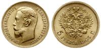 5 rubli 1903 АР, Petersburg, złoto 4.29 g, piękn