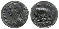 follis 330-333, Cyzicus, Aw: Popiersie Romy w le