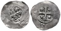 denar 1046-1054, Aw: Popiersie biskupa na wprost