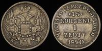 15 kopiejek=1 złoty 1840/NG, Petersburg