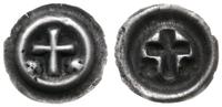 brakteat ok. 1317-1328, Krzyż łaciński, po bokac