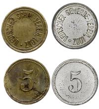 zestaw monet zastępczych, 2 x żeton Niemieckiego