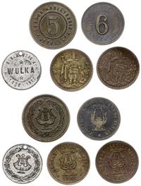 zestaw monet zastępczych, 2 x żeton bez oznaczen