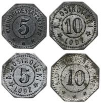 zestaw monet zastępczych o nominałach 5 i 10, cy