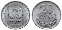 20 groszy 1957, Warszawa, aluminium, piękne i rz